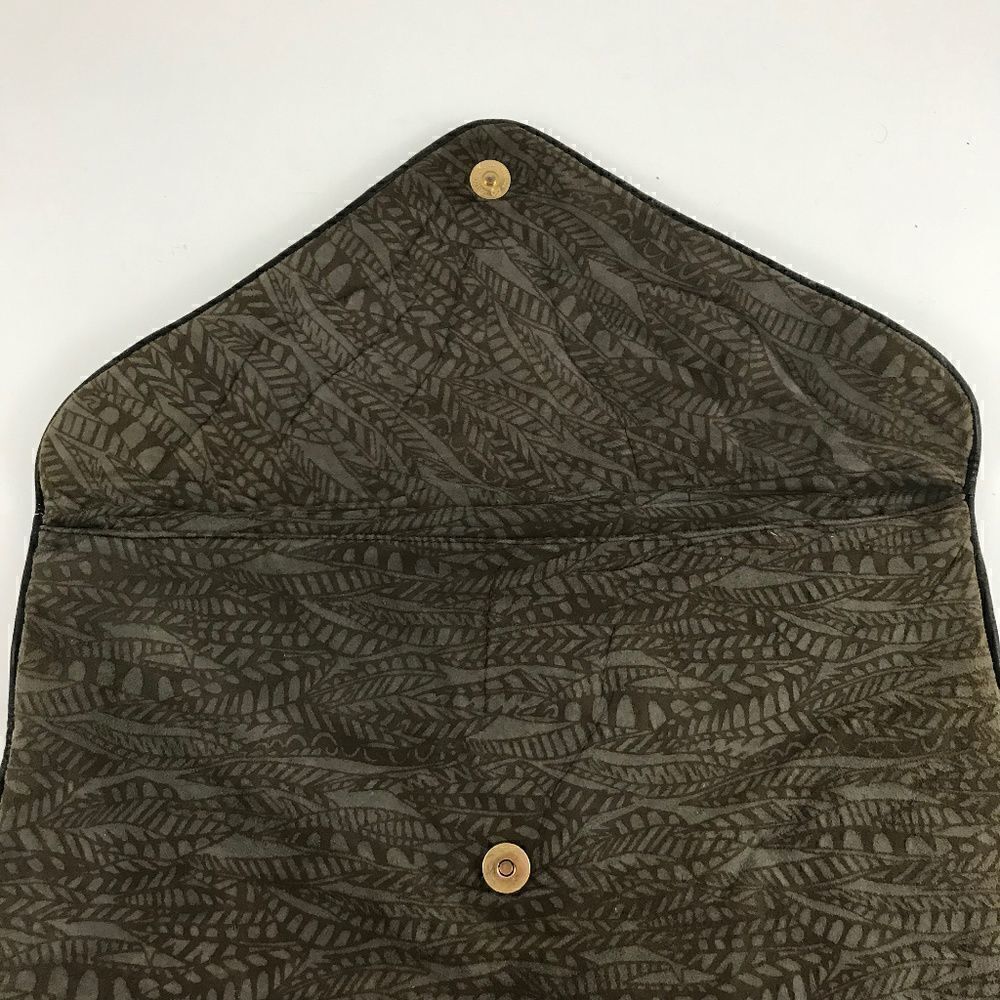 Vintage Snakeskin & Fabric Soft Envelope Clutch - Picture 3 of 4